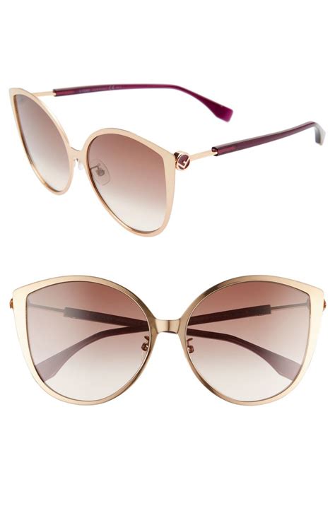 fendi 60mm special fit cat eye sunglasses|fendi cat eye sunglasses pink.